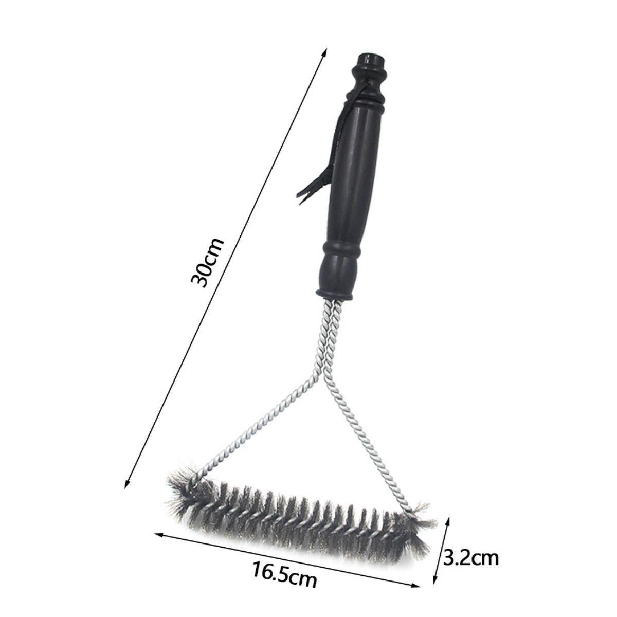 Izgara Tel Temizlik Fırçası – Paslanmaz Çelik Saplı Barbekü Mangal Temizlik Aparatı
