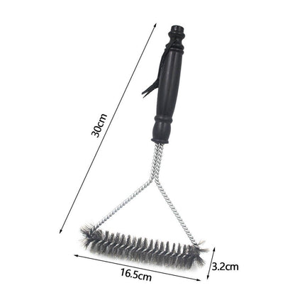 Izgara Tel Temizlik Fırçası – Paslanmaz Çelik Saplı Barbekü Mangal Temizlik Aparatı