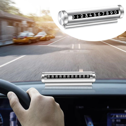 Alüminyum Kasa Gri Renk Çevirmeli Araç İçi Telefon Numaratörü – Park Oto Numaratör
