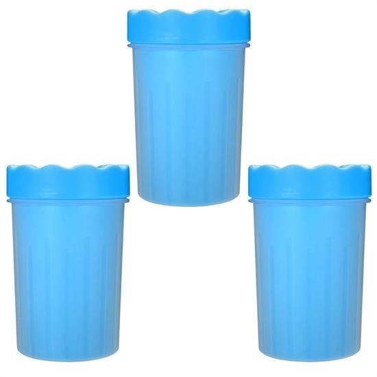 Silikon Jel Fırçalı Kedi Köpek Pati Temizleme Kovası – Küçük Boy