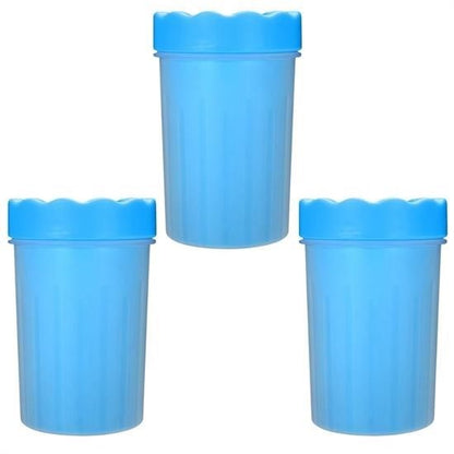 Silikon Jel Fırçalı Kedi Köpek Pati Temizleme Kovası – Küçük Boy