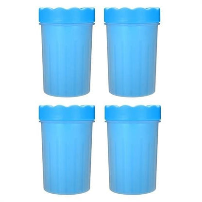 Silikon Jel Fırçalı Kedi Köpek Pati Temizleme Kovası – Küçük Boy