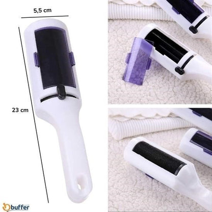 Taşınabilir Elektrostatik Hazneli Rulo Şeklinde Evcil Hayvan Tüyü ve Saç Toplayıcı