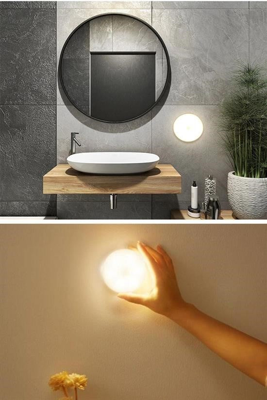 Hareket Sensörlü USB Şarjlı Spot Lamba – Mıknatıslı & Yapışkanlı, Gün Işığı Led Işık