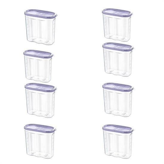 2 Kapaklı Ölçekli Erzak Kuru Gıda Saklama Kutusu - 1,7 Litre