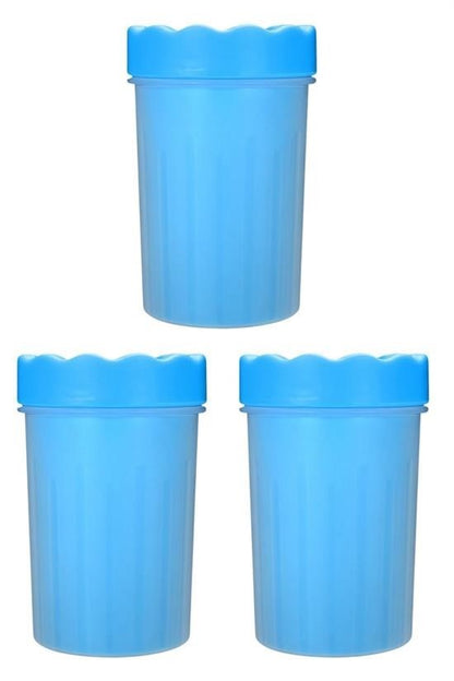 Silikon Jel Fırçalı Kedi Köpek Pati Temizleme Kovası – Küçük Boy