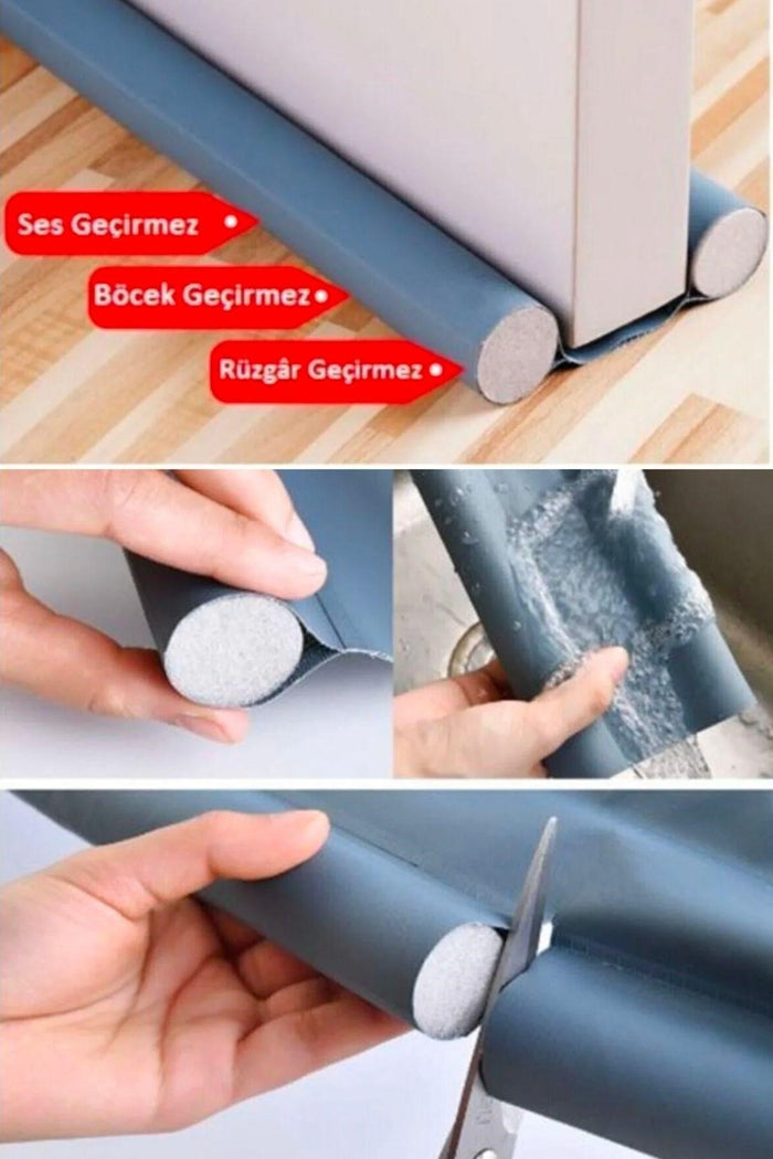 Kapı Altı Rüzgar ve Toz Önleyici – Isı Koruyucu İzolatör, Boyu Ayarlanabilir Model görsel 4