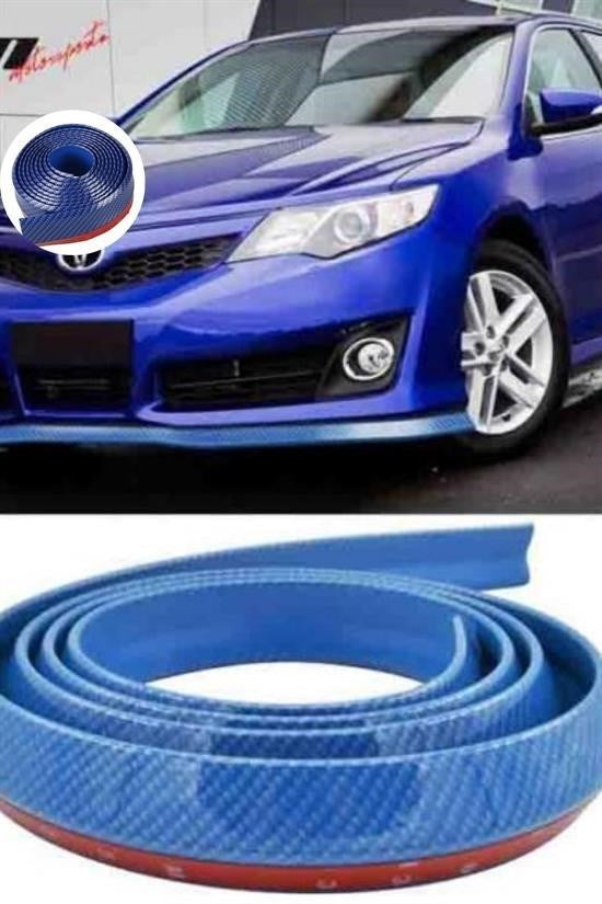2,5 Metre Araba Ön Tampon Koruyucu Kauçuk Mavi Şerit Bant