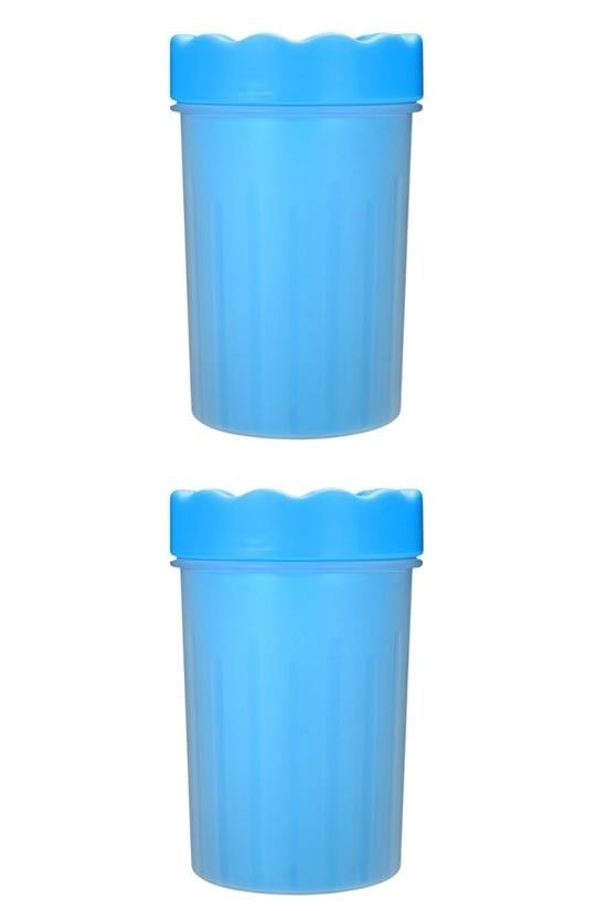 Silikon Jel Fırçalı Kedi Köpek Pati Temizleme Kovası – Küçük Boy