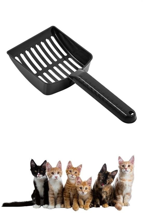 Plastik Kedi Kumu Temizleme Küreği – Dayanıklı ve Pratik Eleme Küreği