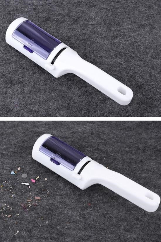 Taşınabilir Elektrostatik Hazneli Rulo Şeklinde Evcil Hayvan Tüyü ve Saç Toplayıcı