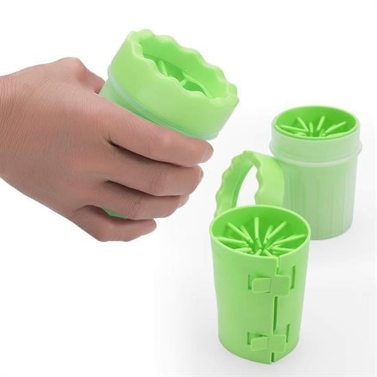 Silikon Jel Fırçalı Kedi Köpek Pati Temizleme Kovası – Küçük Boy