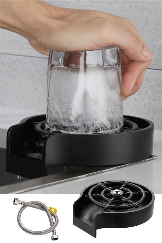 Yüksek Basınçlı Otomatik Bardak Yıkama Aparatı – Mutfak Lavabosu İçin Hızlı Kupa Durulayıcı