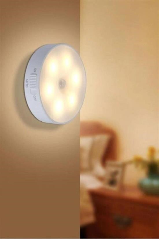 Hareket Sensörlü USB Şarjlı Spot Lamba – Mıknatıslı & Yapışkanlı, Gün Işığı Led Işık