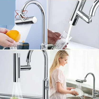 3 Modlu Evrensel Musluk Başlığı – 360° Döner Çok Amaçlı Su Tasarruflu Adaptör