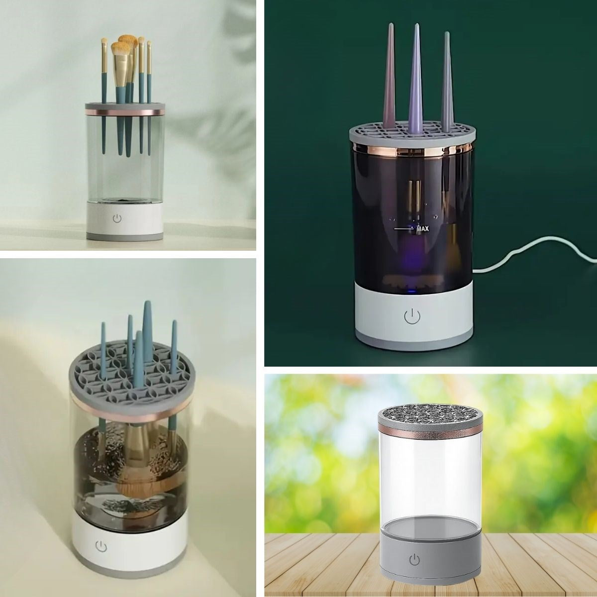 USB Şarjlı Makyaj Fırçası Temizleyici – Hızlı Kurutmalı Çok Yönlü Fırça Temizleme Aparatı