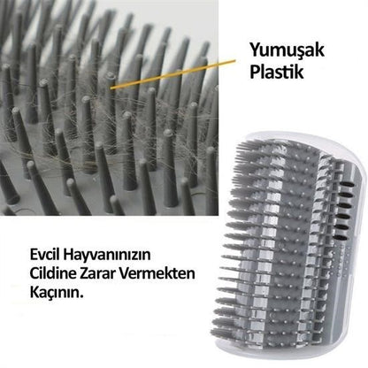 Kedi Kaşıma ve Tüy Tarama Aparatı – Duvara Monte Edilebilir Pratik Kaşıma Aleti