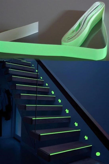 Karanlıkta Işık Veren 4 Metre Fosforlu Yeşil Şerit Bant