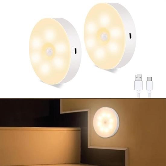 Hareket Sensörlü USB Şarjlı Spot Lamba – Mıknatıslı & Yapışkanlı, Gün Işığı Led Işık