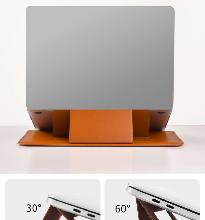 Suya Dayanıklı PU Deri Laptop ve Macbook Çantası – Darbe Emici, Ergonomik ve Şık Tasarım