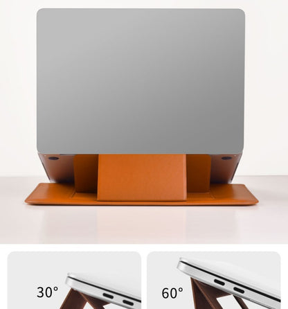 Suya Dayanıklı PU Deri Laptop ve Macbook Çantası – Darbe Emici, Ergonomik ve Şık Tasarım