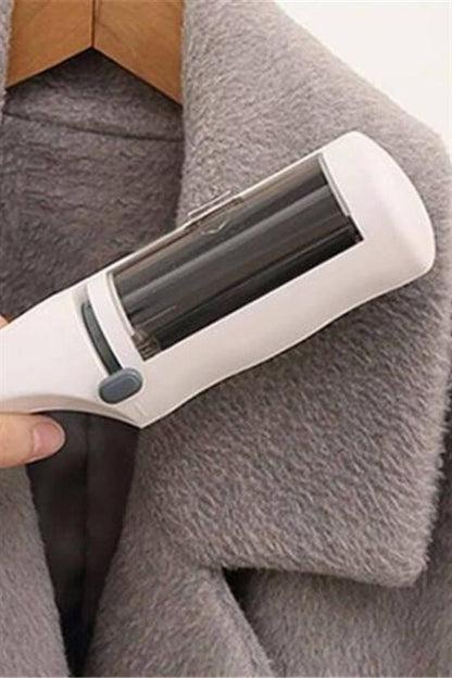 Taşınabilir Elektrostatik Hazneli Rulo Şeklinde Evcil Hayvan Tüyü ve Saç Toplayıcı