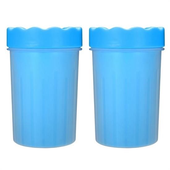 Silikon Jel Fırçalı Kedi Köpek Pati Temizleme Kovası – Küçük Boy