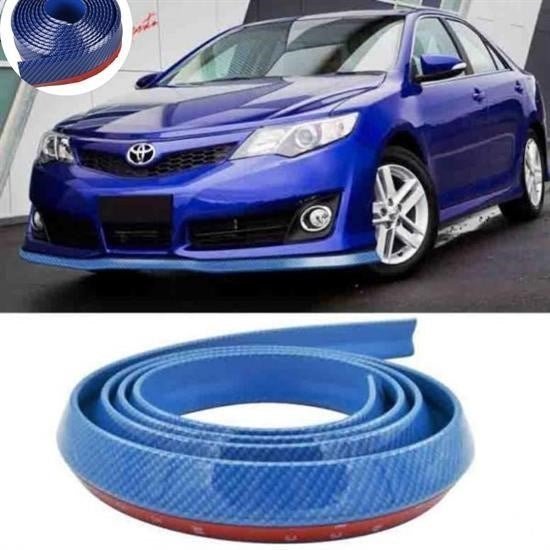 2,5 Metre Araba Ön Tampon Koruyucu Kauçuk Mavi Şerit Bant