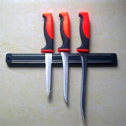 Mıknatıslı Paslanmaz Duvar Bıçak Askısı 55 Cm – Manyetik Bıçak Tutucu Organizer Stant