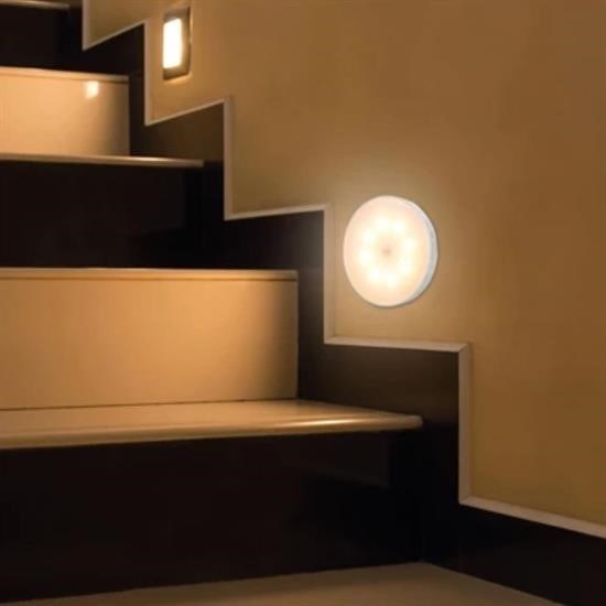 Hareket Sensörlü USB Şarjlı Spot Lamba – Mıknatıslı & Yapışkanlı, Gün Işığı Led Işık