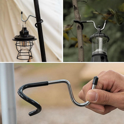 Kamp İçin Çok Fonksiyonlu S-Şekilli Kaymaz Paslanmaz Çelik Eşya Asma Kancası