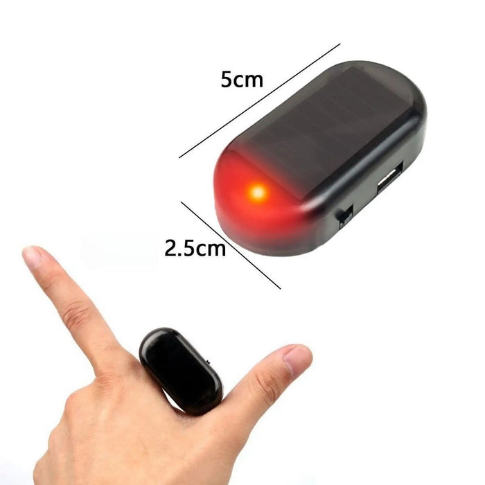 Araç İçin Solar Enerjili Caydırıcı Sahte Alarm – Işıklı ve Yapışkanlı