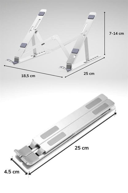 Ayarlanabilir Dizüstü Destek Tabanı Tamamen Katlanabilir Taşınabilir Laptop Yükseltici